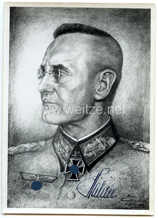 Heer - Originalunterschrift von Ritterkreuzträger Generaloberst Franz Halder