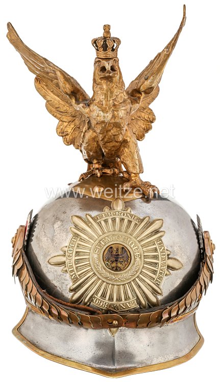 Preußen Helm Modell 1889/94 für Unteroffiziere der Leibgendarmerie Bild 2