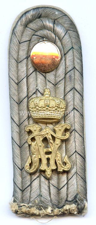 Preußen Einzel Schulterstück für einen Leutnant im Füsilier-Regiment Königin (Schleswig-Holsteinisches) Nr. 86