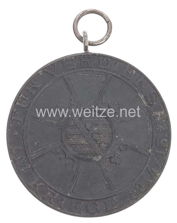 Sachsen-Meiningen Medaille für Verdienst im Kriege 1915-1918 Bild 2