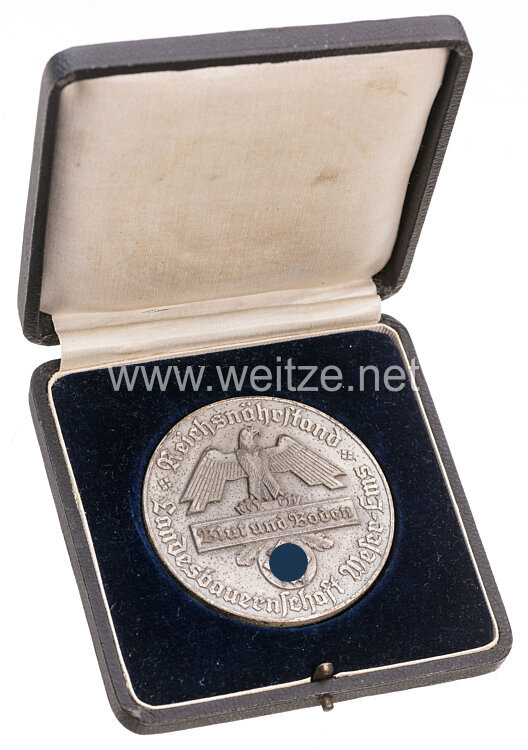 Reichsnährstand Landesbauernschaft Weser-Ems - große nichttragbare Auszeichnungsmedaille in Silber für Tierzucht