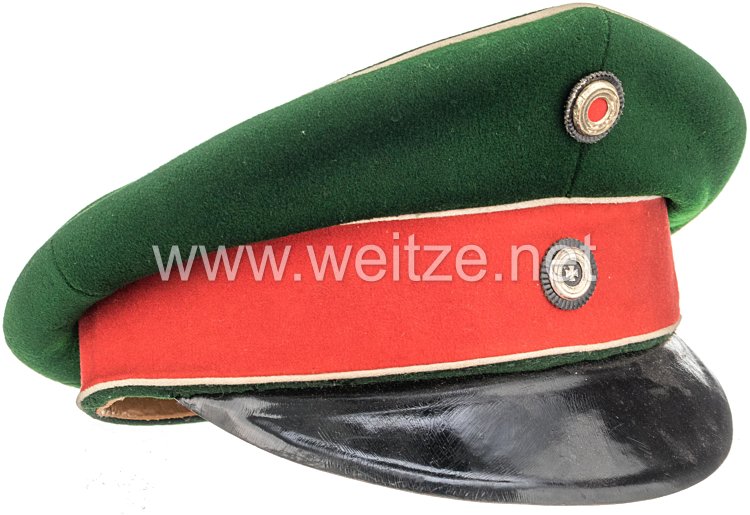 Preußen Schirmmütze für einen Reserve-Offizier im 2. Westfälischen Husaren-Regiment Nr. 11
