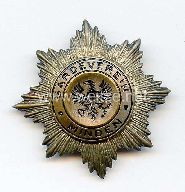 Preußen großes Mitgliedsabzeichen "Garde-Verein Minden"