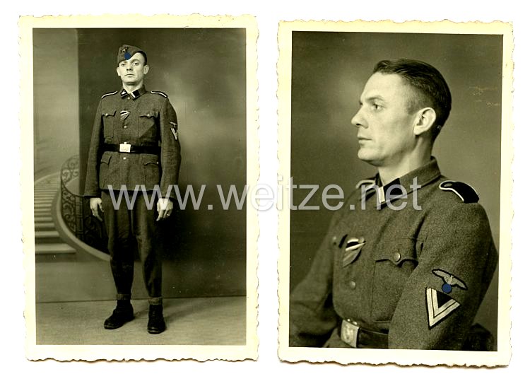 Waffen-SS Fotos, SS-Rottenführer mit Schiffchen