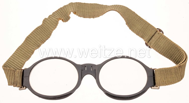 Luftwaffe Flieger-Splitterschutzbrille mit Ultrasin-Gläsern "A" Bild 2
