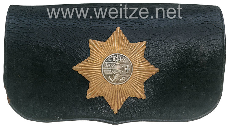 Mecklenburg-Strelitz großer Kartuschkasten für Mannschaften Feldartillerie-Regiment Nr. 24, III. Batterie