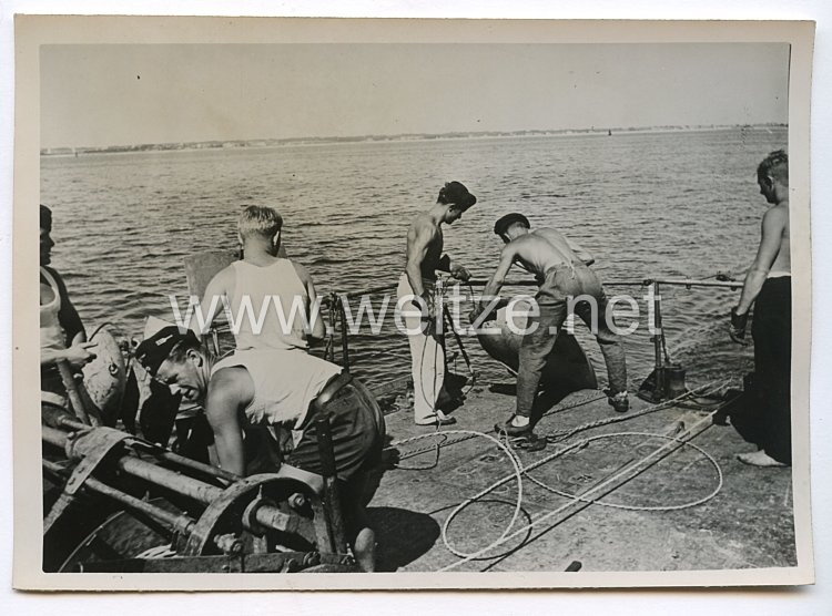 Kriegsmarine Pressefoto: Minenräumboot im Atlantik 15.10.1940