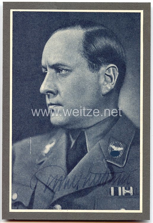 III. Reich - Originalunterschrift von R. Walter Darré, Reichsminister für Ernährung und Landwirtschaft