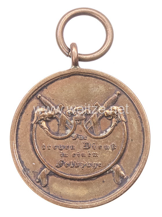 Württemberg Medaille "Für treuen Dienst in einen Feldzug" für den Feldzug 1866 Bild 2
