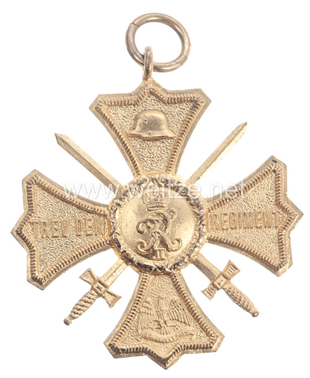 Preußen Regiments-Erinnerungskreuz "Treu dem Regiment" Bild 2
