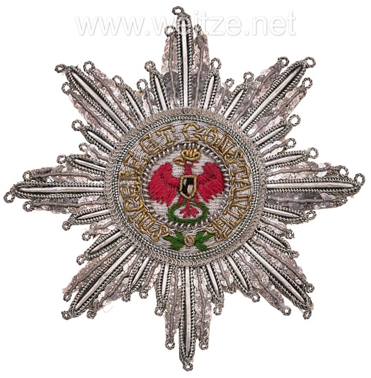 Preussen Roter Adler Orden Bruststern zu 1. Klasse Modell 1830-1846