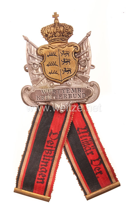 Württembergischer Kriegerbund 1877 - Mitgliedsabzeichen des Militär Vereins Deißlingen