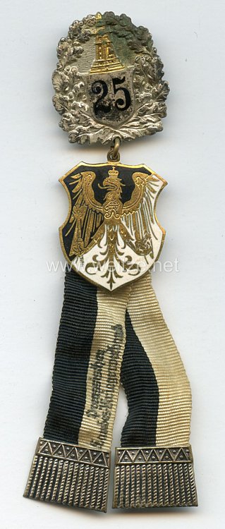 Preußen Preußischer Landeskriegerverband Mitgliedsabzeichen mit Ehrenzeichen für 25jährige Mitgliedschaft