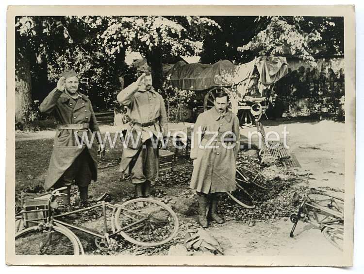 Wehrmacht Pressefoto: französische gefangene (Frankreich)