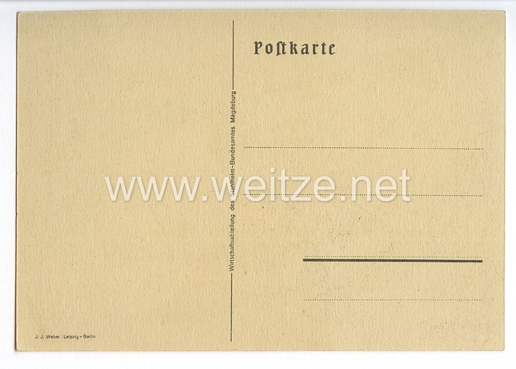 Stahlhelmbund - farbige Propaganda-Postkarte - " 10. Reichsfrontsoldatentag München 1.u.2. Juni 1929 Der Stahlhelm " Bild 2