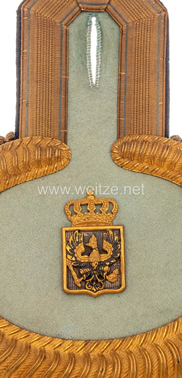 Preußen Paar Epauletten für einen für einen Garnison-Verwaltungsdirektor der Garnison-Verwaltung Bild 2
