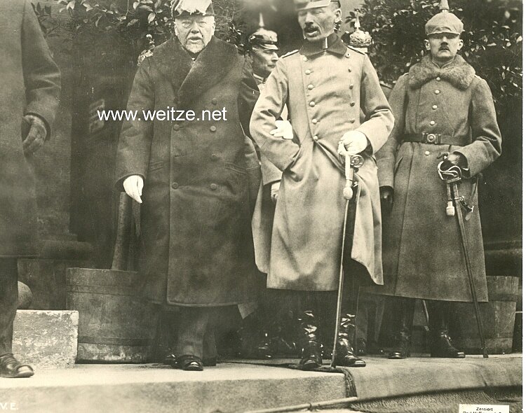 1.Weltkrieg Pressefoto "Reichskanzler Graf Hertling auf der goldenen Hochzeit des Bayerischen Königspaares"