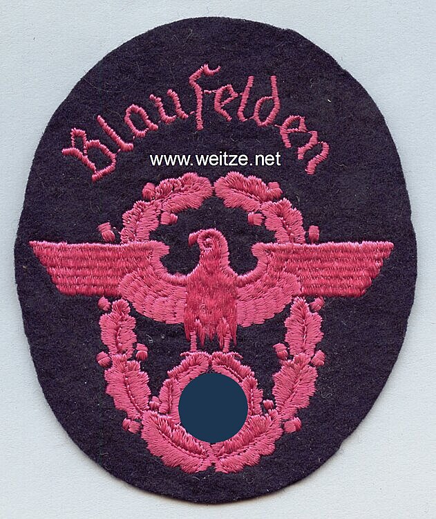 III. Reich Feuerwehr Ärmeladler " Blaufelden "