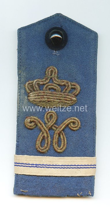 Braunschweig Einzel Schulterklappe für den dunkelblauen Polrock für einen Kapitulanten im Infanterie-Regiment Nr. 92