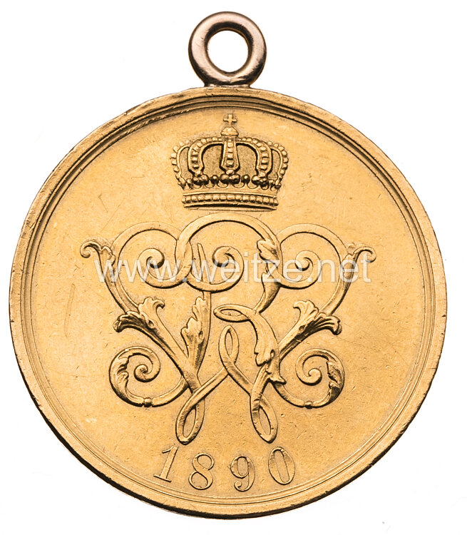 Preußen Allgemeines Ehrenzeichen in Gold 1890-1900