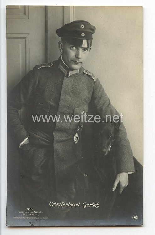 Fliegerei 1. Weltkrieg - Fotopostkarte  - Deutsche Fliegerhelden 