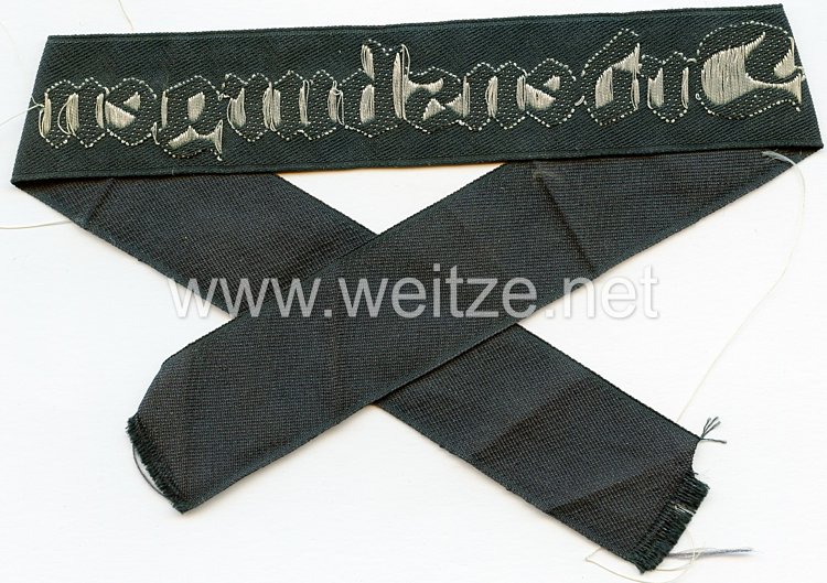 NSDAP Ärmelband "Ordensburgen" für Lehrgangsteilnehmer der Deutschen Arbeitsfront innerhalb der NSDAP Bild 2