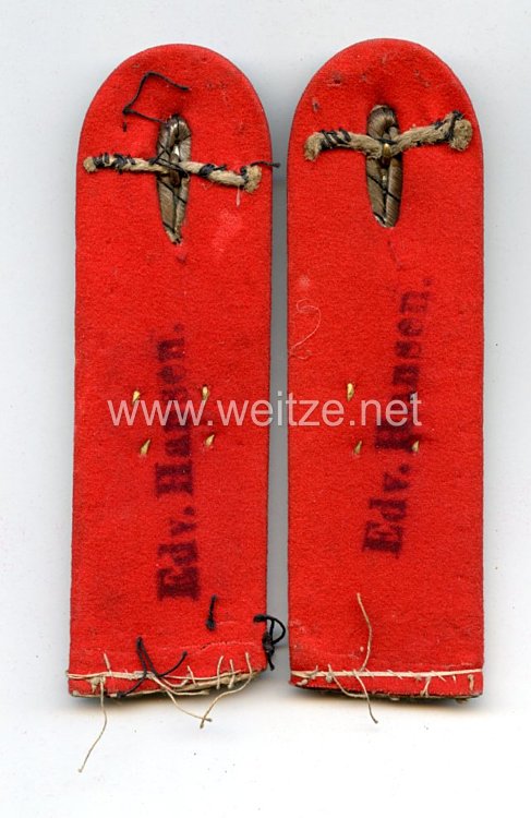 Preußen Paar Schulterstücke für einen Leutnant im Schleswig-Holsteinischen Dragoner-Regiment Nr. 13 Bild 2