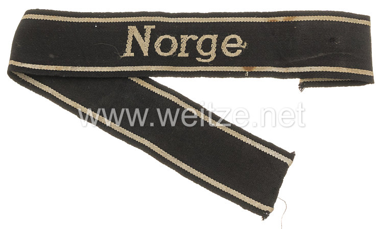 Waffen-SS Ärmelband für Angehörige des SS-Panzergrenadier Regiment 23 "Norge"
