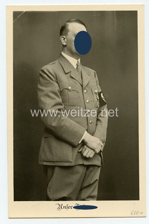III. Reich - Propaganda-Postkarte - " Adolf Hitler - Unser Führer "