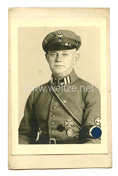 III. Reich Foto, Bataillonsführer mit Ärmelabzeichen