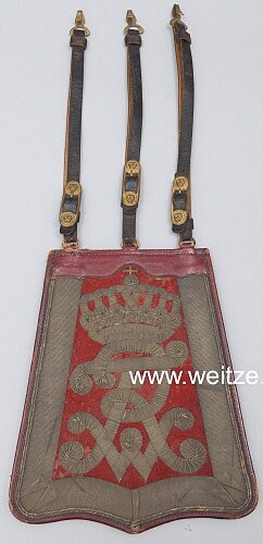 Preußen Säbeltasche für Offiziere im Leibgarde-Husaren-Regiment