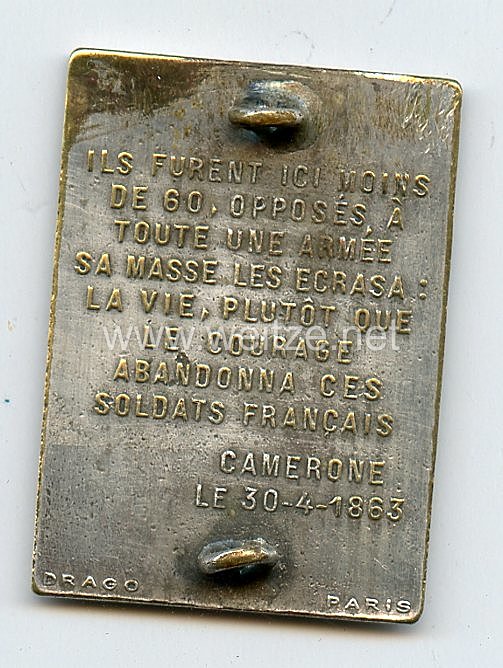 Frankreich Fremdenlegion Indochina Abzeichen der "15° Compagnie d’Entretien du Génie"  Bild 2