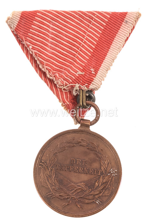 Österreich Bronzene Tapferkeitsmedaille Kaiser Franz Joseph I. Bild 2