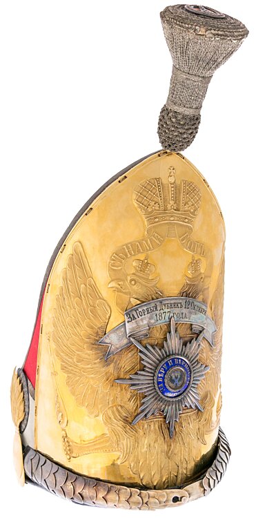 Rußland Offiziers-Grenadiermütze des Leibgarde-Pawlowski-Regiments, 1878-1914