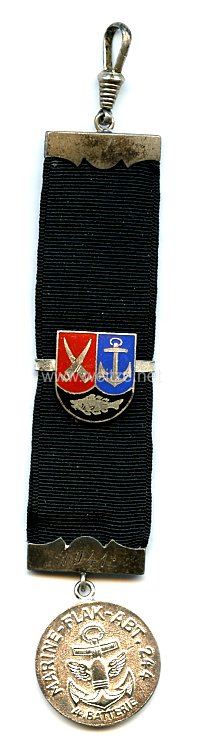 Kriegsmarine Uhranhänger Marine-Flak-Abt.244 / 4. Batterie in Wesermünde 