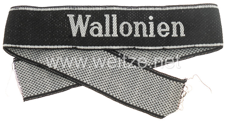 Waffen-SS Ärmelband für Mannschaften der 28. SS-Freiwilligen-Panzergrenadier-Division "Wallonien"