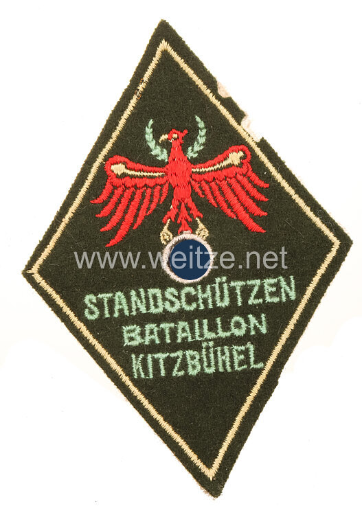 Wehrmacht Volksturm Ärmelabzeichen "Standschützen Bataillon Kitzbühel"