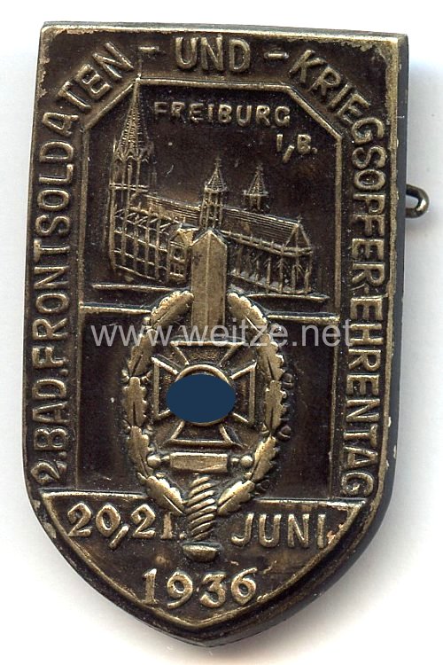 NSKOV - 2. Bad. Frontsoldaten-und Kriegsopfer-Ehrentag 20./21. Juni 1936 Freiburg i/B.