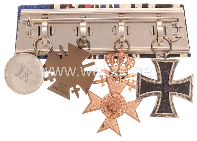 1. Weltkrieg große Ordensschnalle eines Bayerischen Soldaten Bild 2