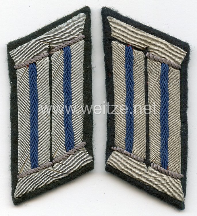 Wehrmacht Heer Paar Kragenspiegel für Offiziere des TSD Truppensonderdienst (Verwaltung)