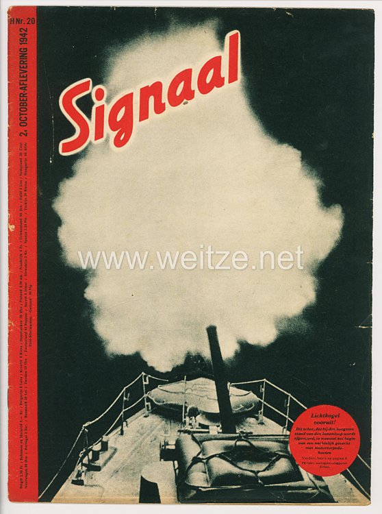 Signal - Sonderausgabe der " Berliner Illustrierten Zeitung " - Jahrgang 1942 Heft Nr. H 20 ( holländisch )