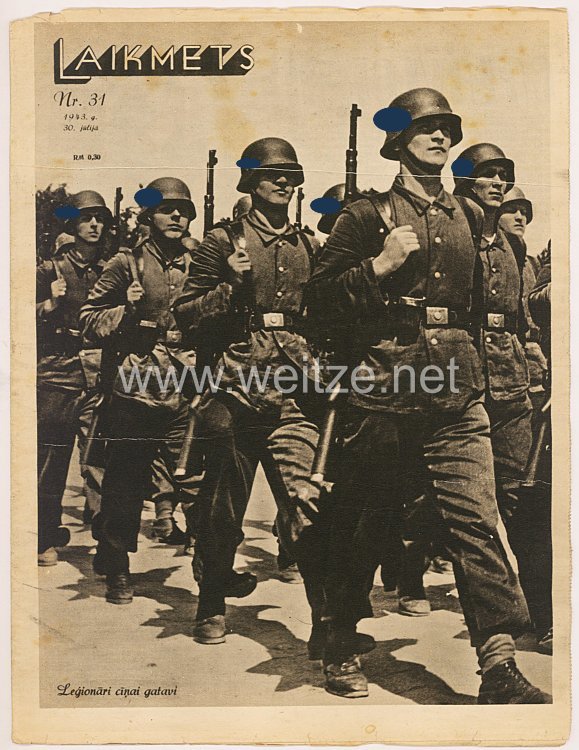 III. Reich / Estland - Zeitschrift " Laikmets " - Jahrgang 1943 Nr. 31 