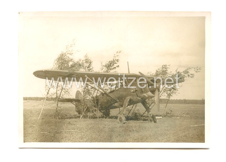 Luftwaffe Foto, Aufklärungsflugzeug mit Staffelwappen
