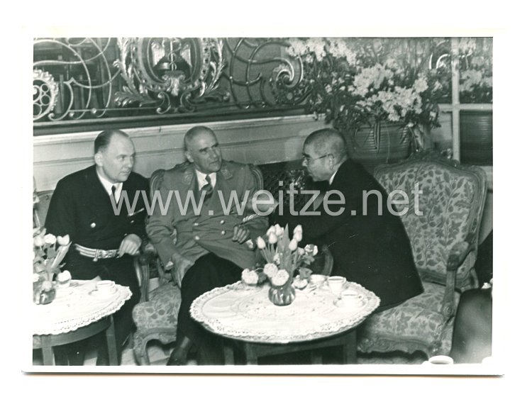 III. Reich Pressefoto: Außenminister Matsuoka und Reichsminister Dr. Frick
