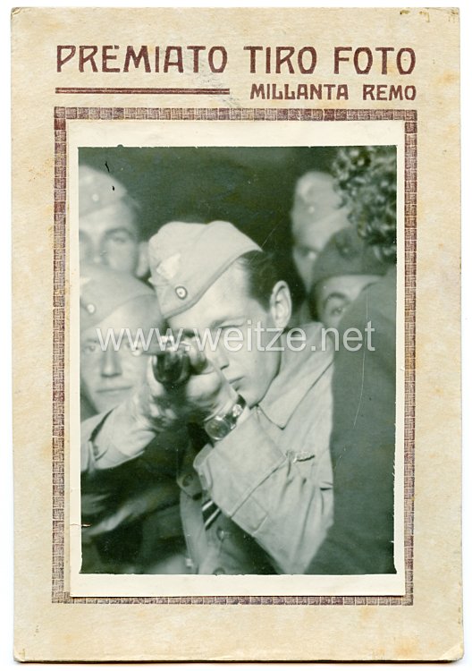 Luftwaffe Foto, Soldat mit Frontflugspange in Italien