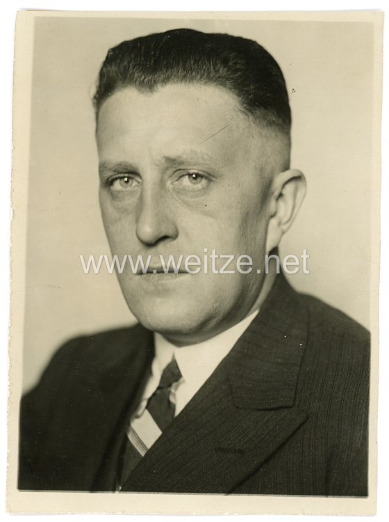 III.Reich Pressefoto, Staatsrat Spaniol zum Führer der "Deutschen Front" im Reich ernannt 4.3.1934