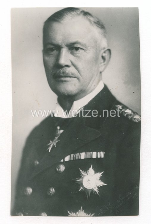Weimarer Republik Pressefoto: Admiral Reinhardt