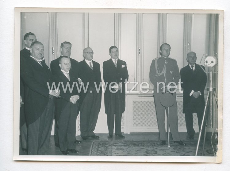 3. Reich Pressefoto: Feierliche Eröffnung der Ausstellung des Deutschen Buches im Museum des Prinzen Paul 1939 in Belgrad