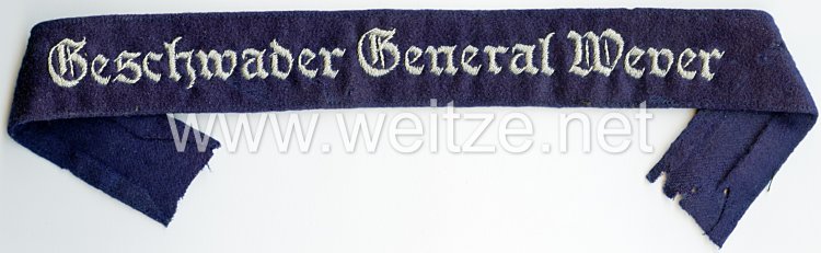 Luftwaffe Ärmelband "Geschwader General Wever" für Offiziere