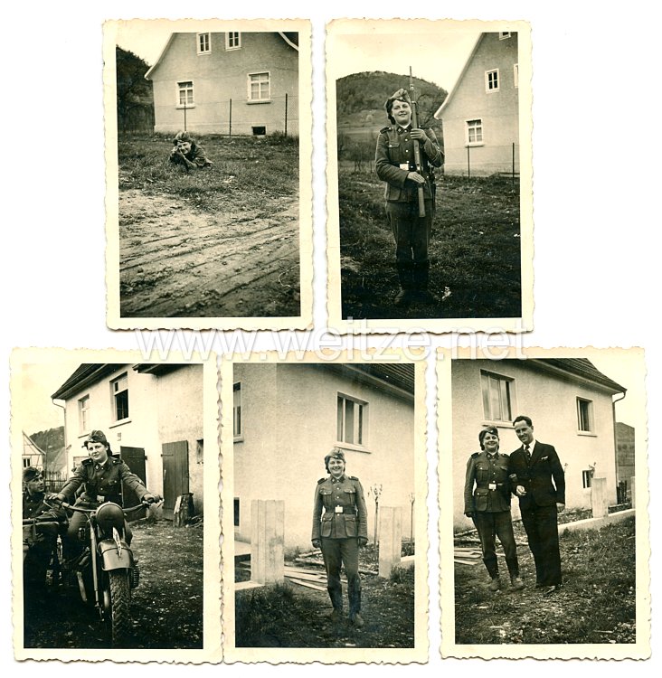 Waffen-SS Fotos, Frau in SS-Uniform SS-Regiment 